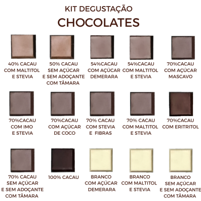 Kit Degustação Chocolates - 15 Opções